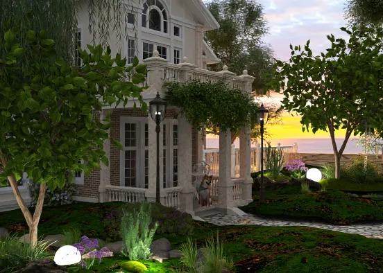 # Elegance in Motion: The Quintessential Beachside C Renderização de Design