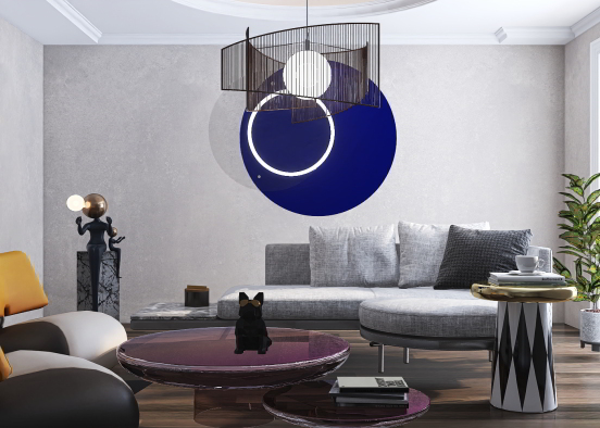 Eclectic Living room Design Rendering