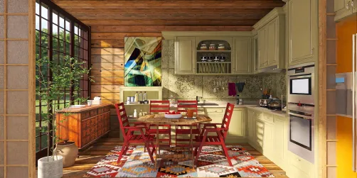 in the woods - kitchen 