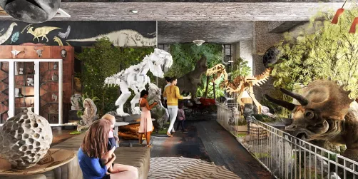 Museo de arte, lunar y dinosaurios 🦕🌑