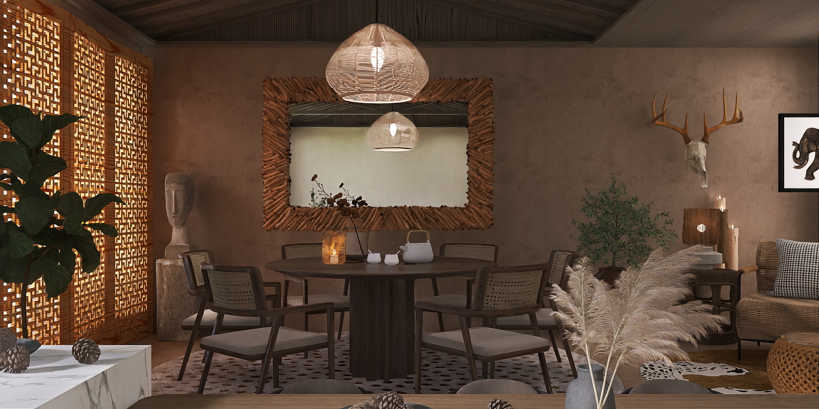 Rattan Dining Room