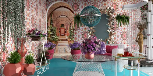 The breakfast room in the European hotel.