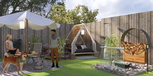 Backyard camping