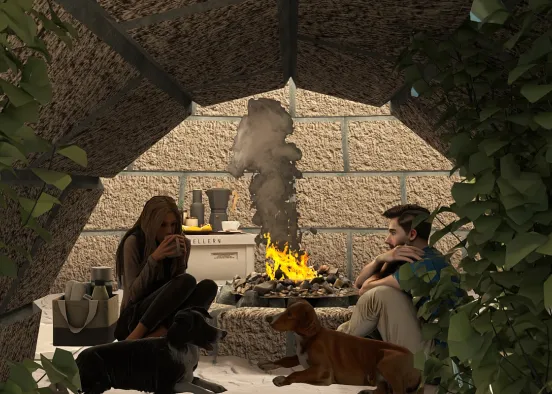 # Cave Camp Dinner for Two Визуализация дизайна