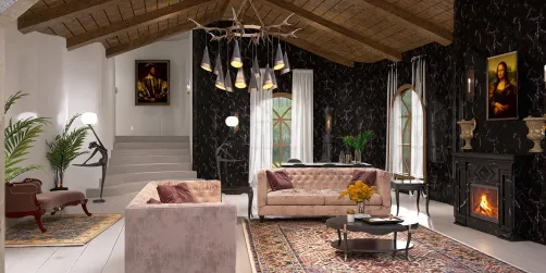 sala da lareira 