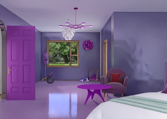 Purple bedroom contest  Design Rendering