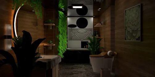 Jungle bathroom