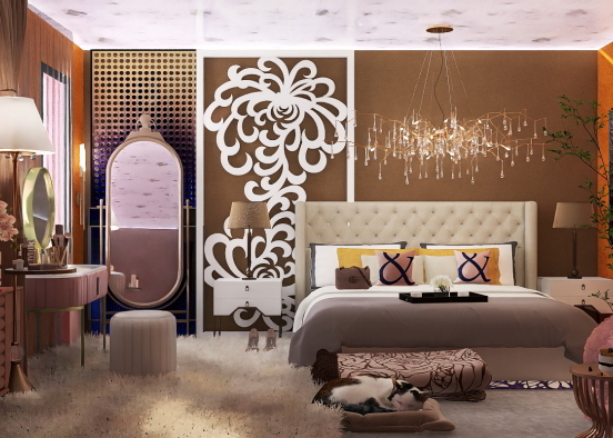 Chocolate sweet Bedroom 😍💖😍🥰 Design Rendering