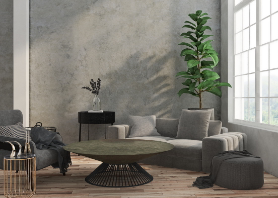 An ordinary living room. A place to rest Design Rendering