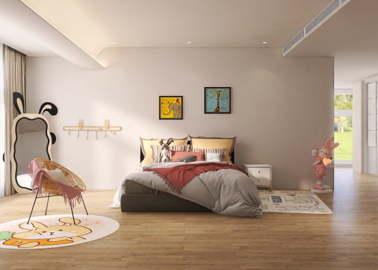 Cute bunny room 💝💝💝 Design Rendering