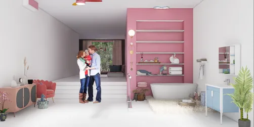 baby room and bathroom 