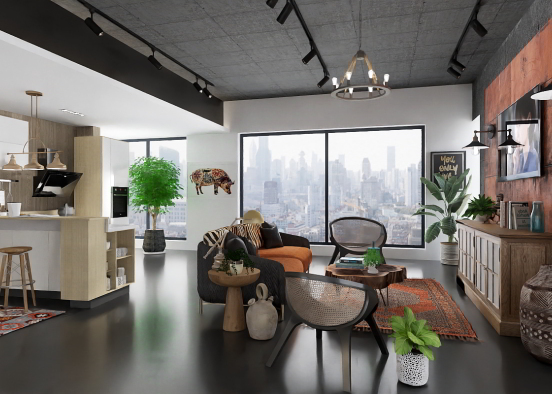 Loft apartment Design Rendering