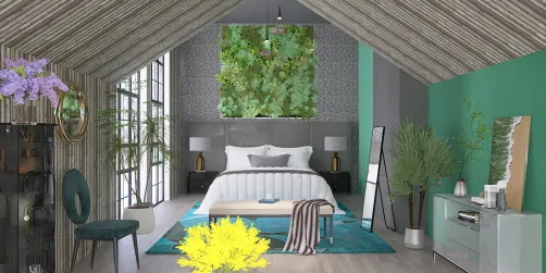 Bedrom in Spring