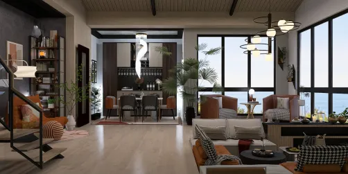 Sunken living room