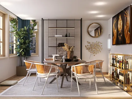 Dining Room Model at Wells Way Community