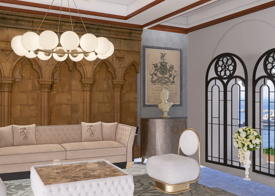 Modern Villa Design Rendering