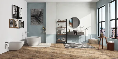 Grey bathroom 