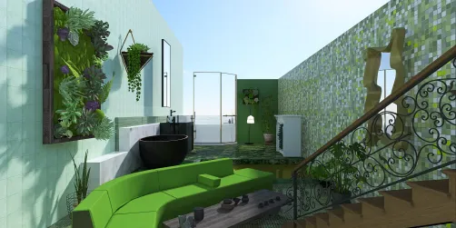 Outdoor spring spa 