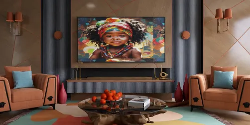 Vibrant Harmony Living Room