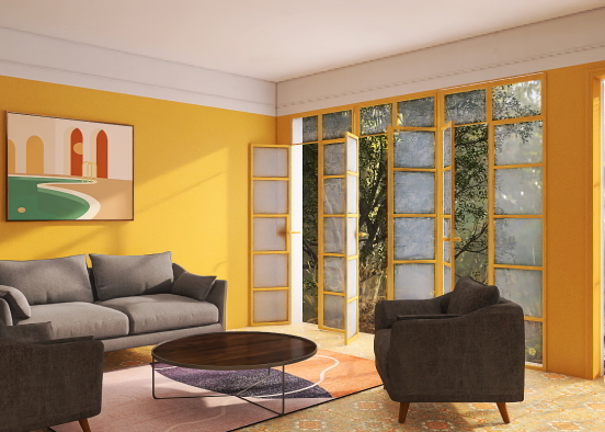 Cozy/outdoor living room Design Rendering