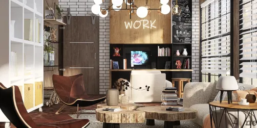 Brooklyn Loft Office🪵💡☕️✨