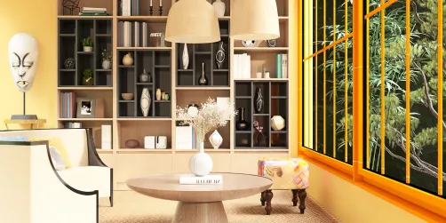 Afrikaans livingroom rustiek modern