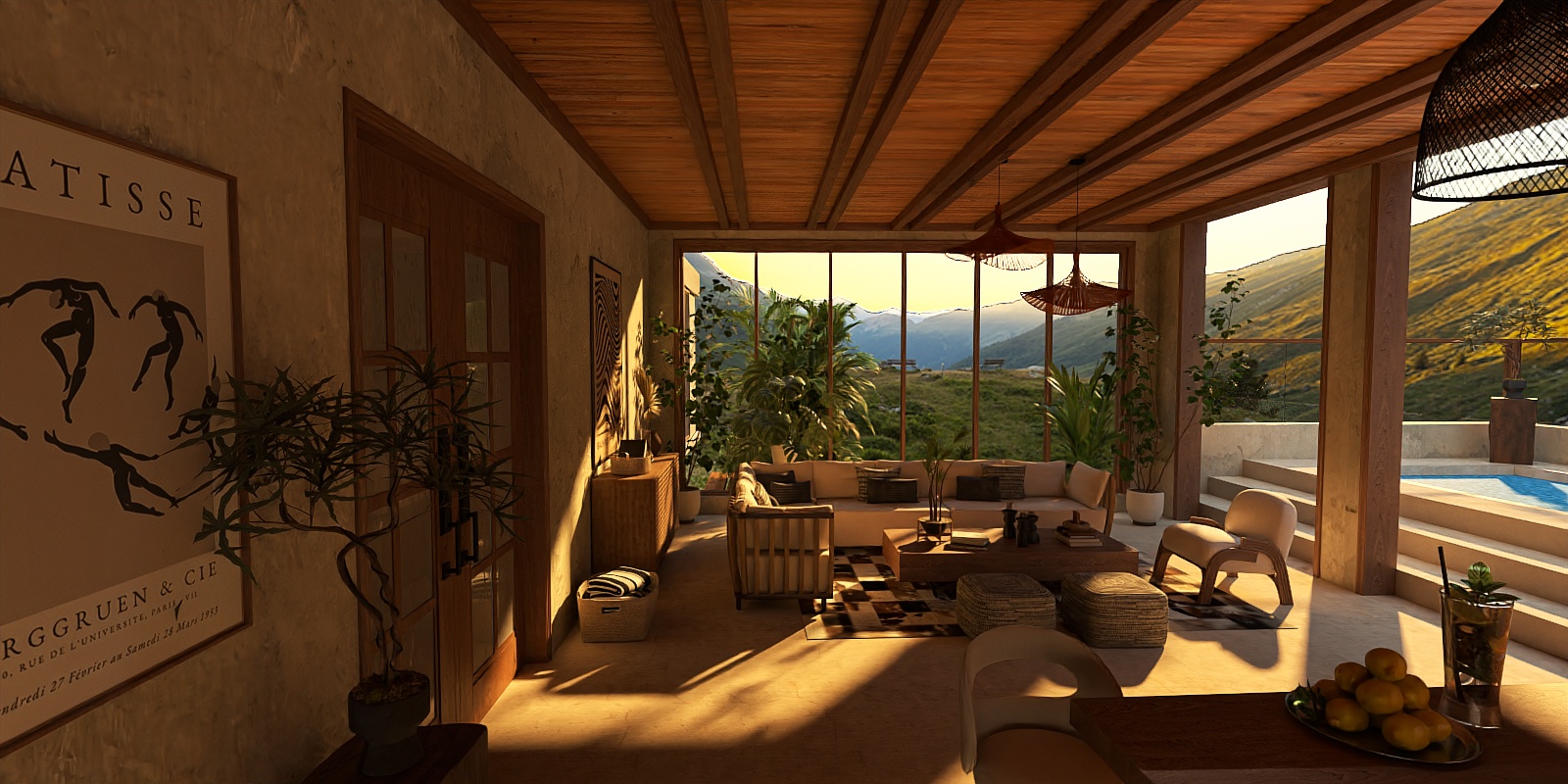 Swimming pool lounge 