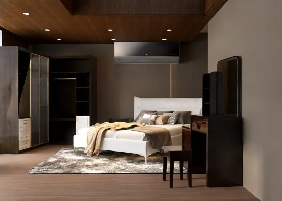 luxury bedroom Design Rendering