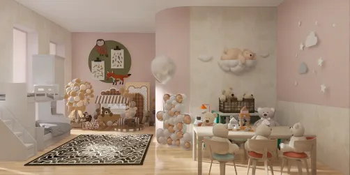 Teddy bear bedroom