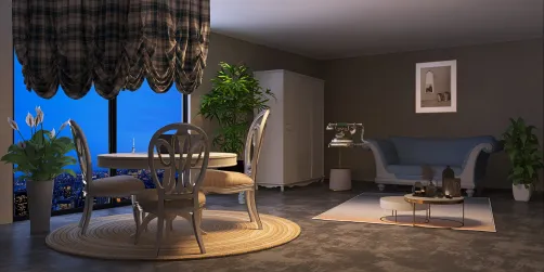 vintage living/ dining room 