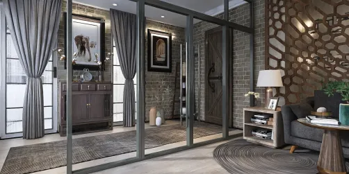 Hallway in Aparman in a rustic style🖤🤎