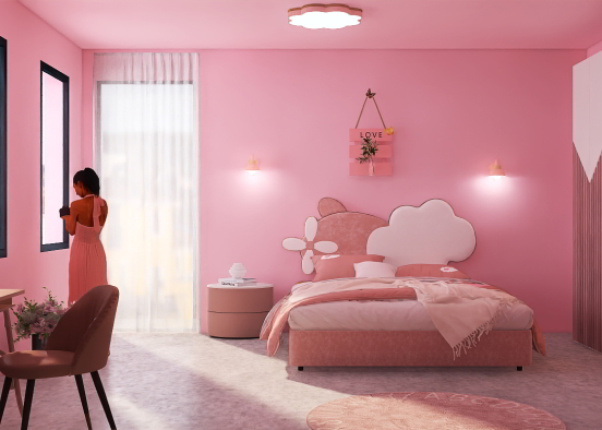 Barbie bedroom 😂💕💕💕 Design Rendering