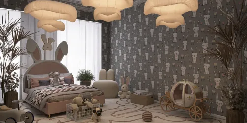 Bunny Themed 🐰 🐇 Girls Bedroom 