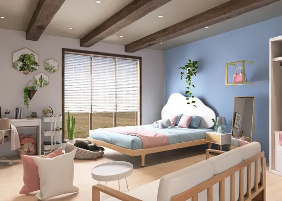 Aesthetic bedroom  Design Rendering