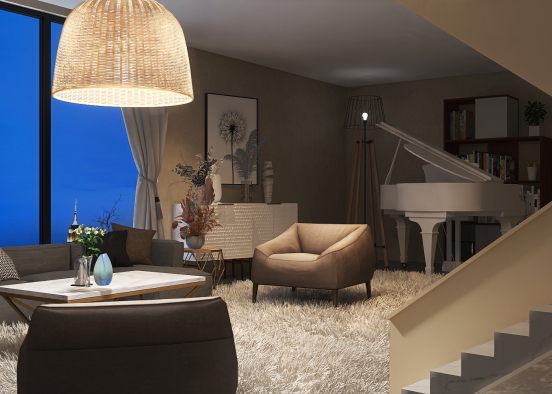 Piano room 🌸🌸 Design Rendering