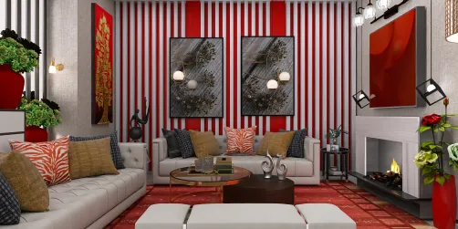 The red livingroom 