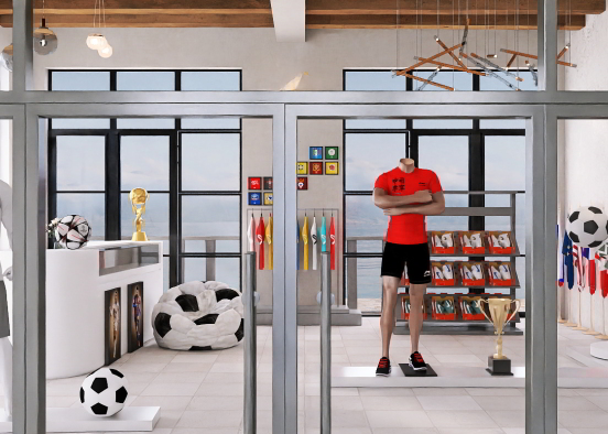 Sports wear Shop ⚽  Design Rendering