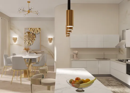 Luxurious kitchen ⚜️ Design Rendering