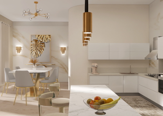 Luxurious kitchen ⚜️ Design Rendering