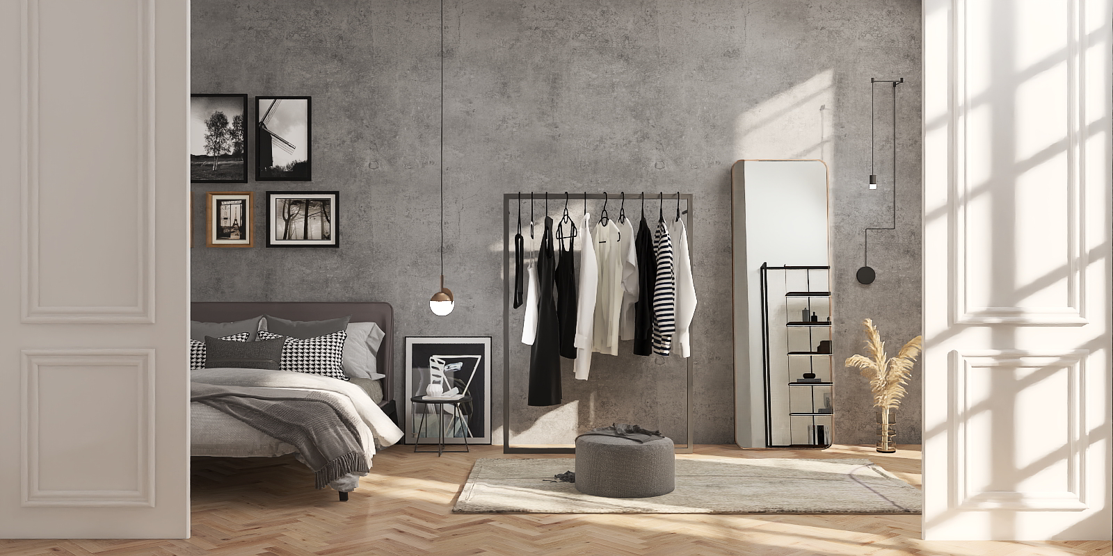 Industrial bedroom 🌉