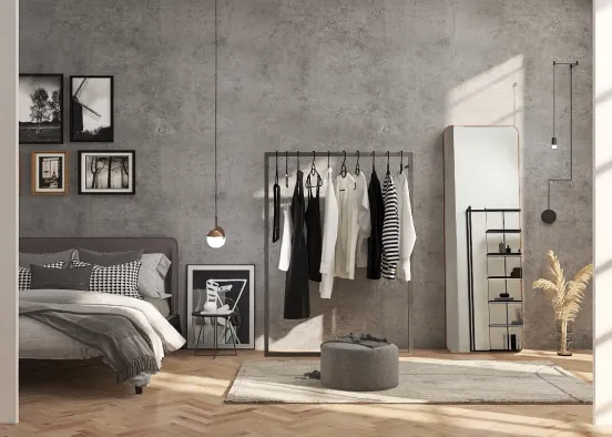 Industrial bedroom 🌉 Design Rendering