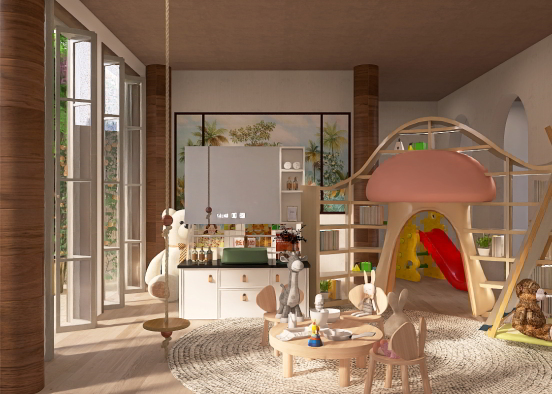 Cut playroom for kids :) Design Rendering