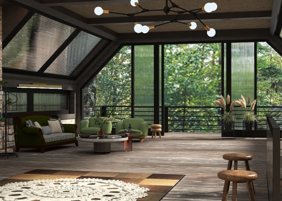 living room ft. nature 🍃 Design Rendering