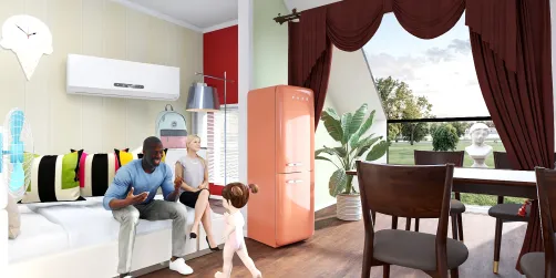 SummerBedroomWith triple Air conditioning facility