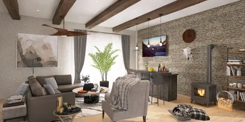 The basement TV and entertainment room.