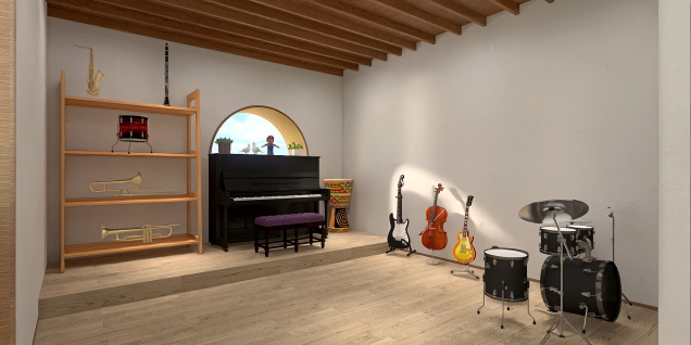 Music room for Hansters eat Ham