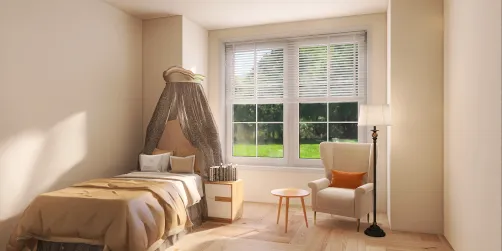 Childrens room neutral baige colours
