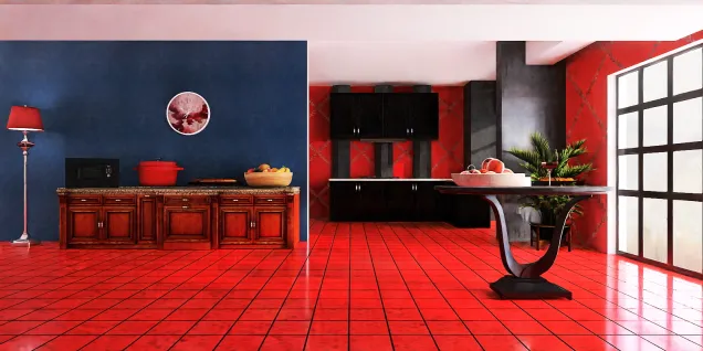 Red N’ Black Kitchen 