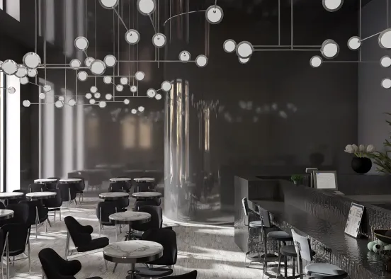 # Platinum Restaurant Bar Renderização de Design
