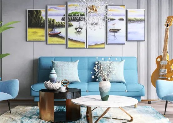 # blue mood Renderização de Design